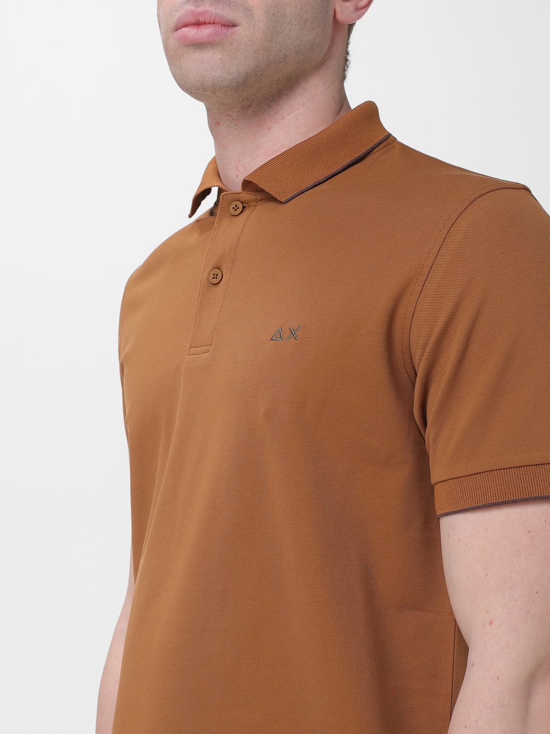 Polo Shirt Men color Brown