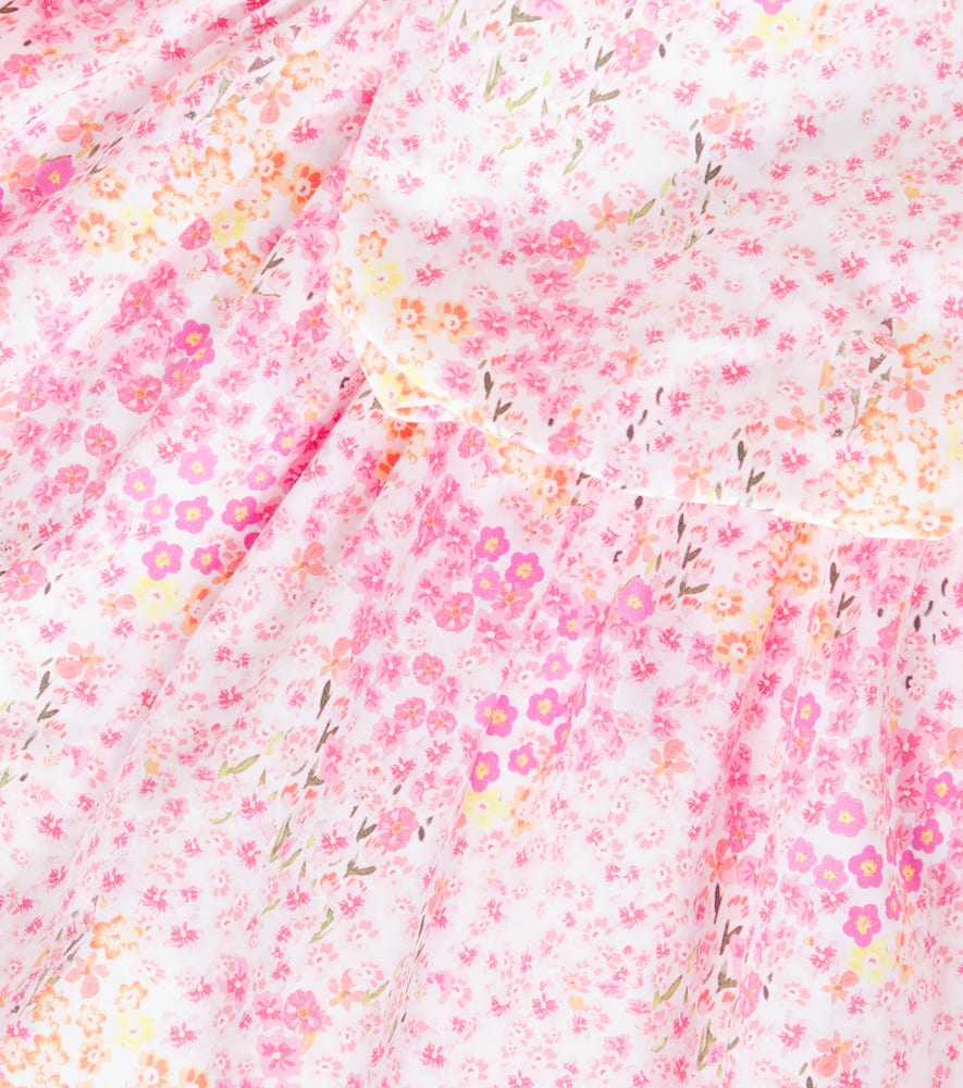 Floral printed cotton dress
