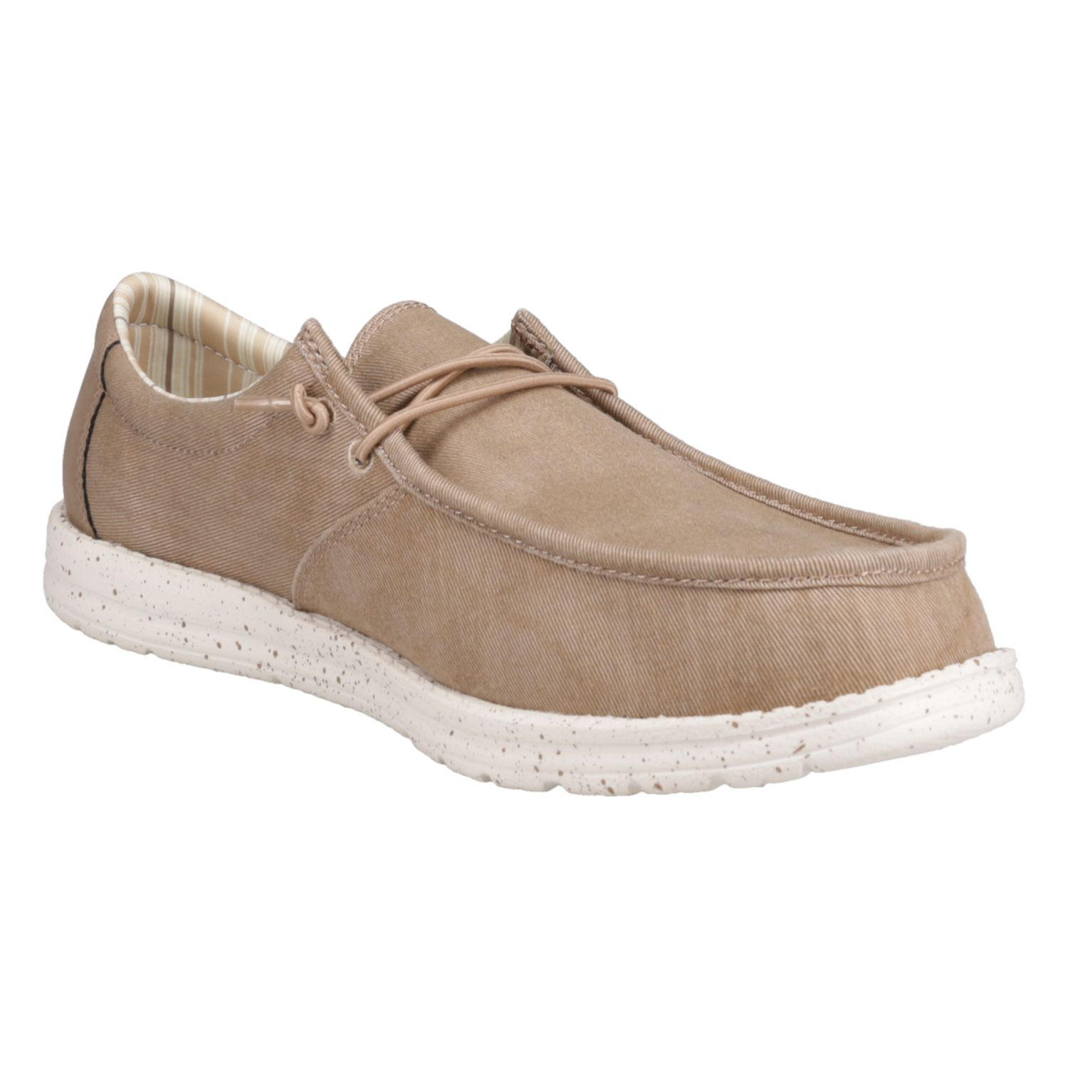 MEN'S LACE UP LOAFER - BROWN 12:-