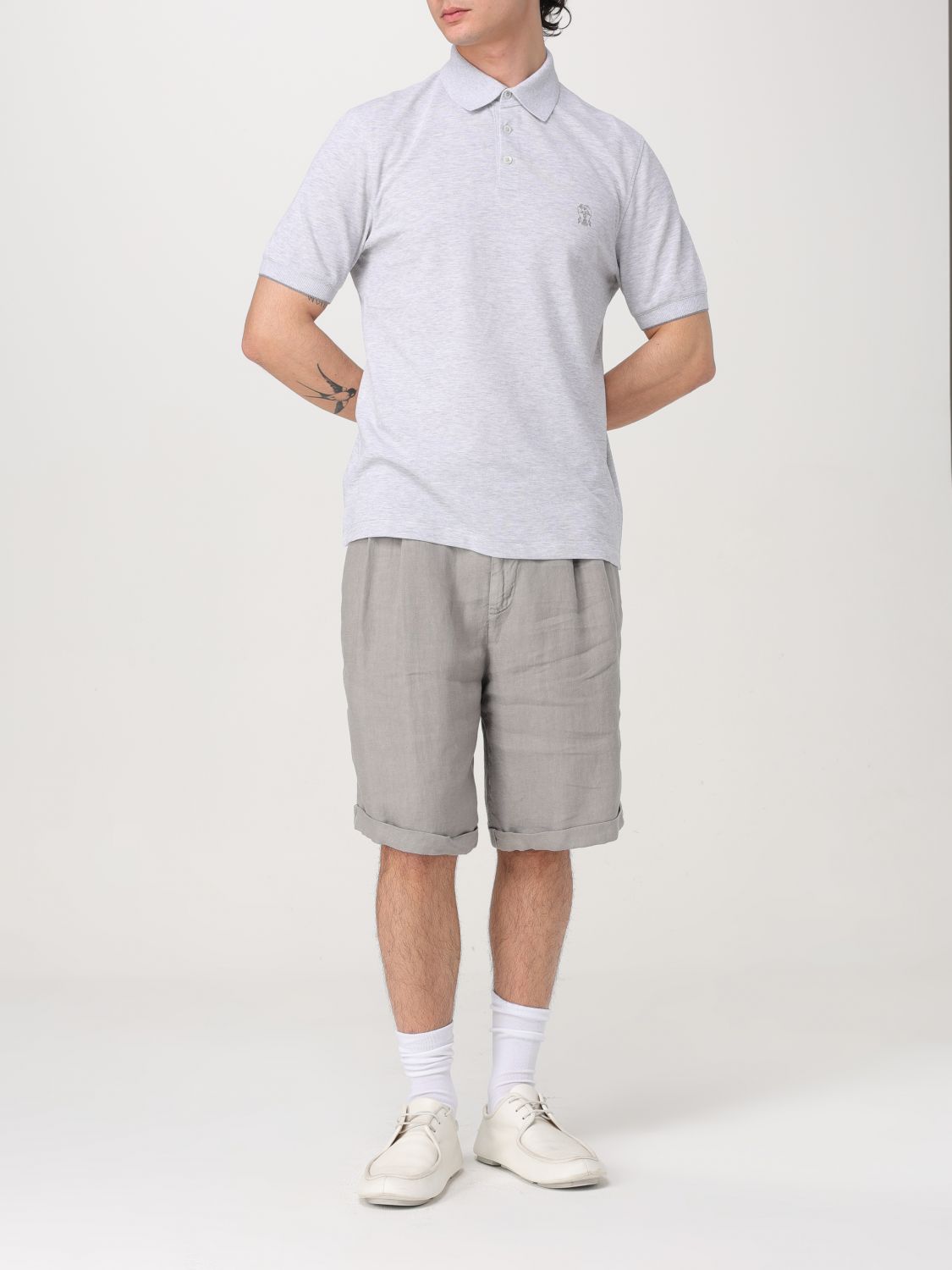 Polo Shirt Men color Grey 1