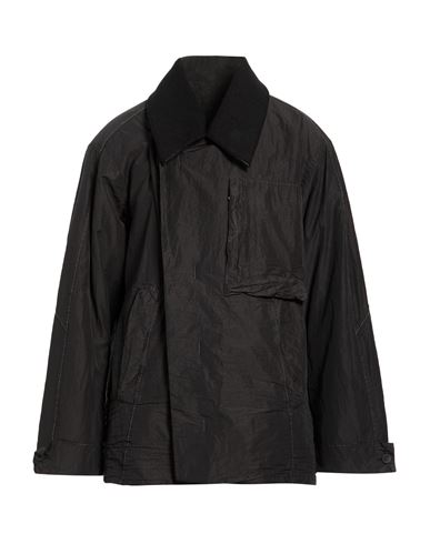 Man Jacket Charcoal Size L Cotton, Virgin Wool, Polyamide