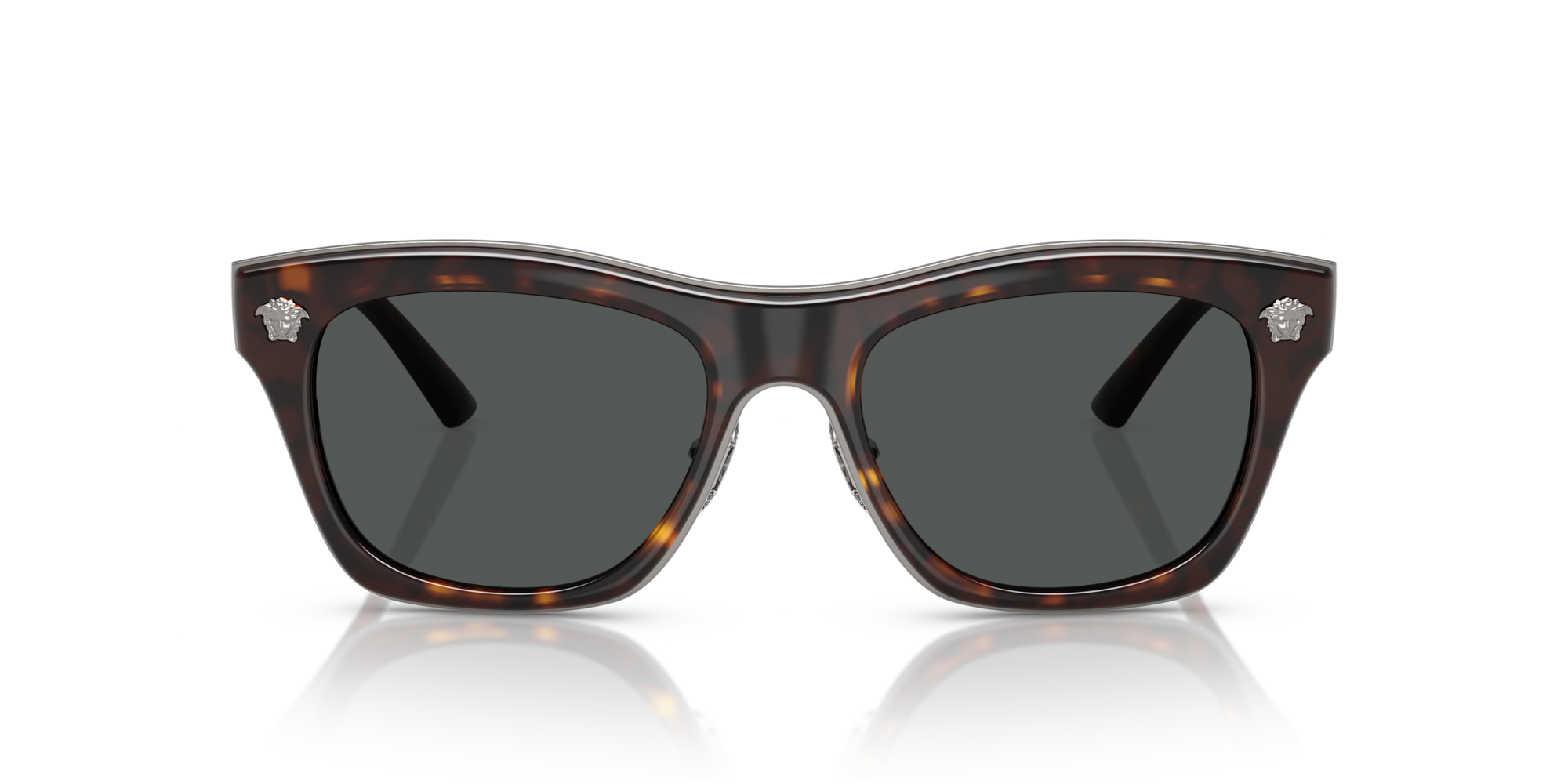 Versace Man Versace VE2272 108/87 Sunglasses Metal Turtle Grey Squared Norma