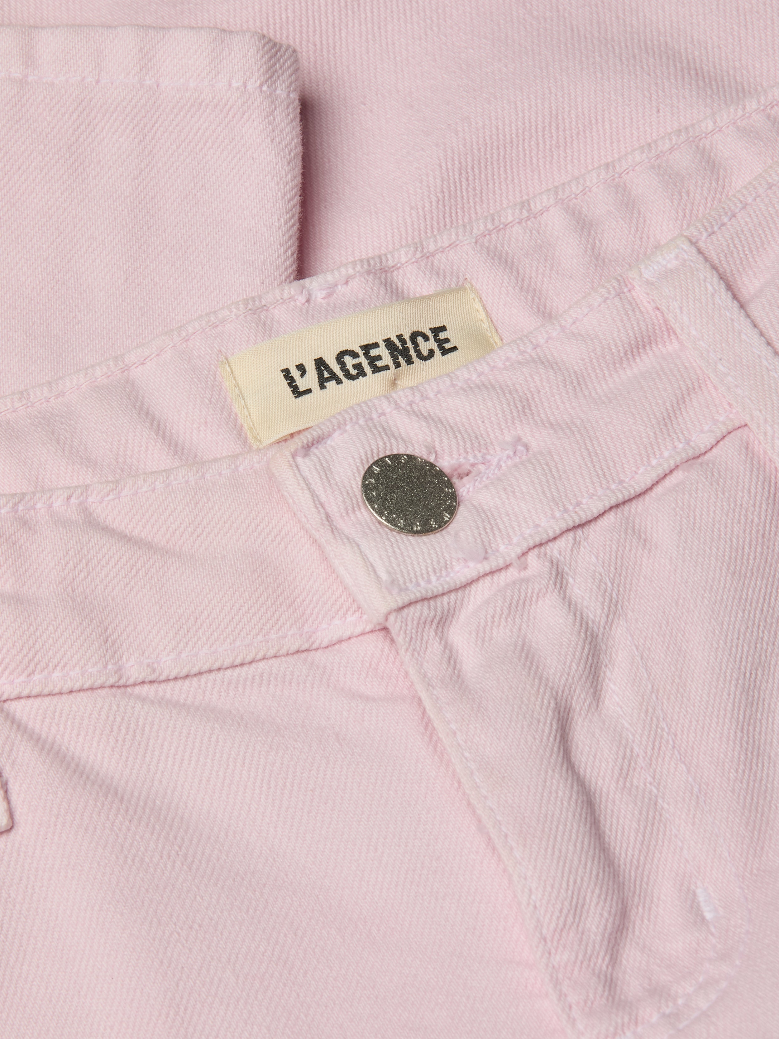 Blaine Cropped Stovepipe Jean In Icy Lilac Destruct