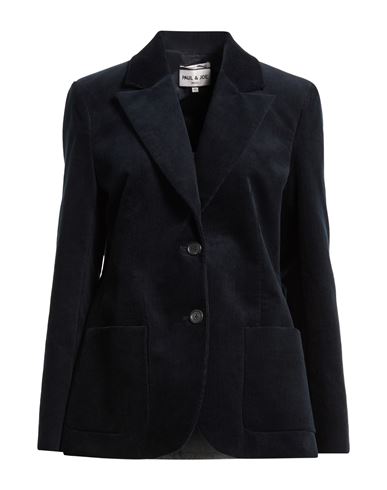 Woman Blazer Midnight blue Size 12 Cotton