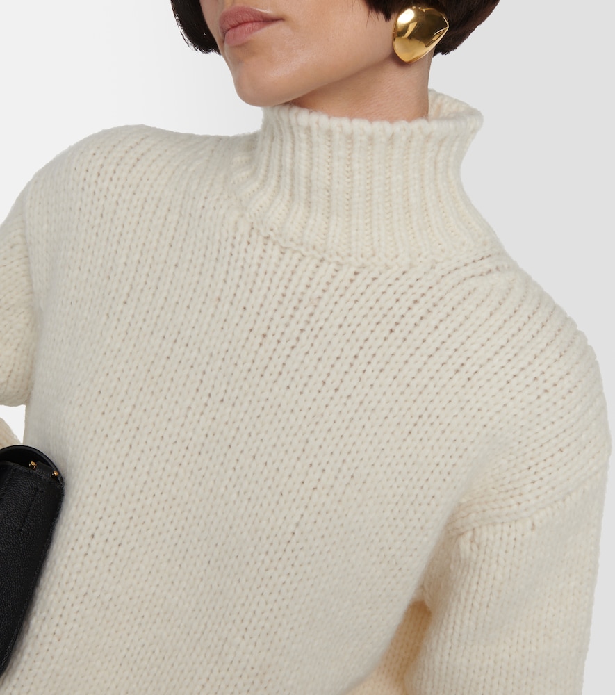 Alpaca and wool-blend sweater
