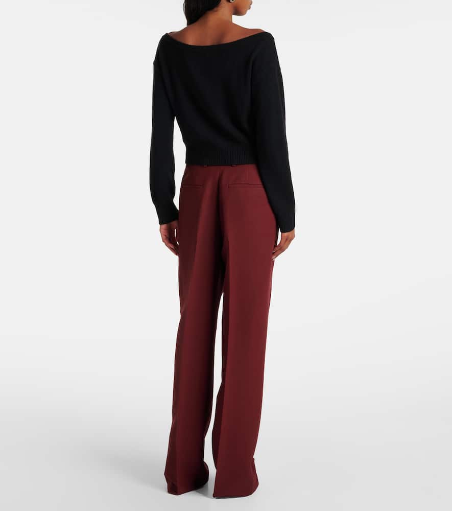 Beata off-shoulder cashmere cardigan