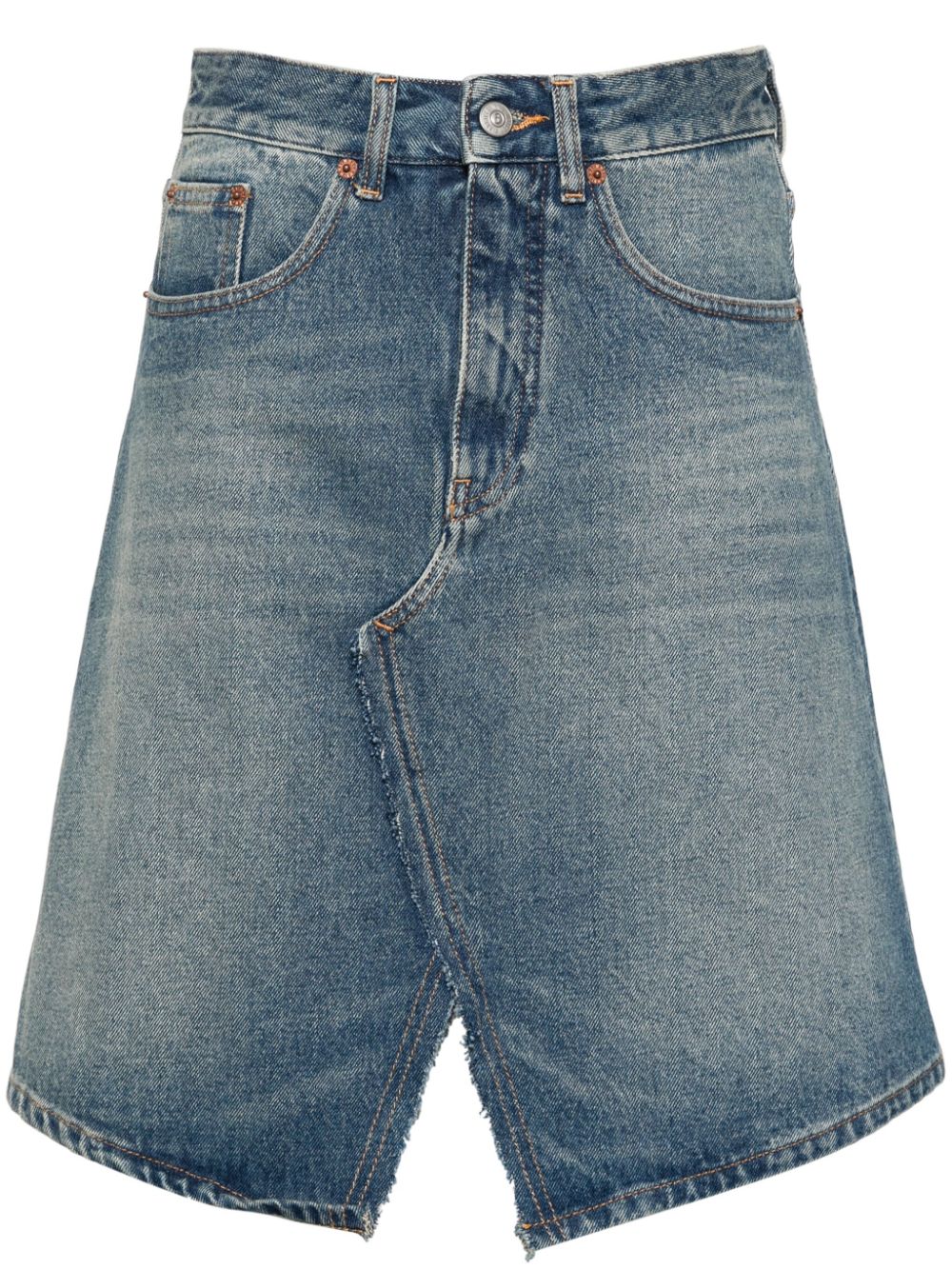 Faded denim skirt - Blue