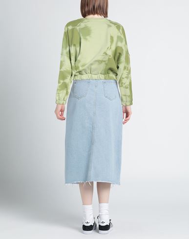 Woman Sweatshirt Light green Size S Cotton