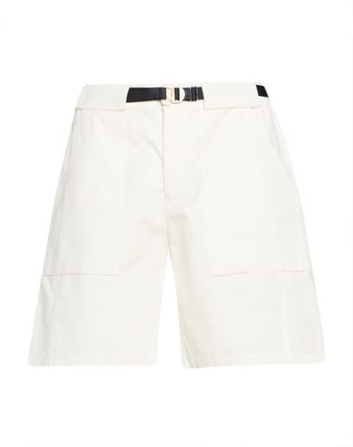 Man Shorts & Bermuda Shorts White Size L Cotton