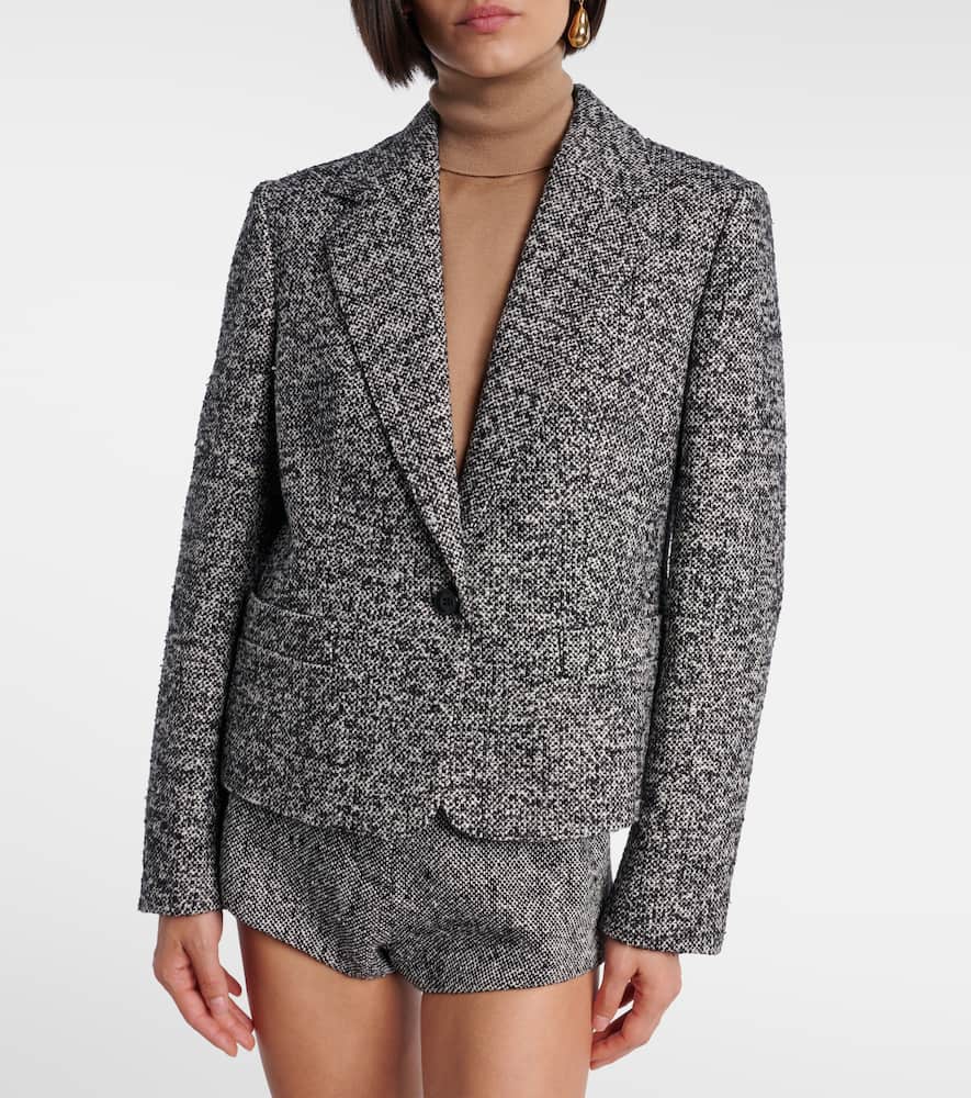 Wool, silk, and alpaca-blend jacket