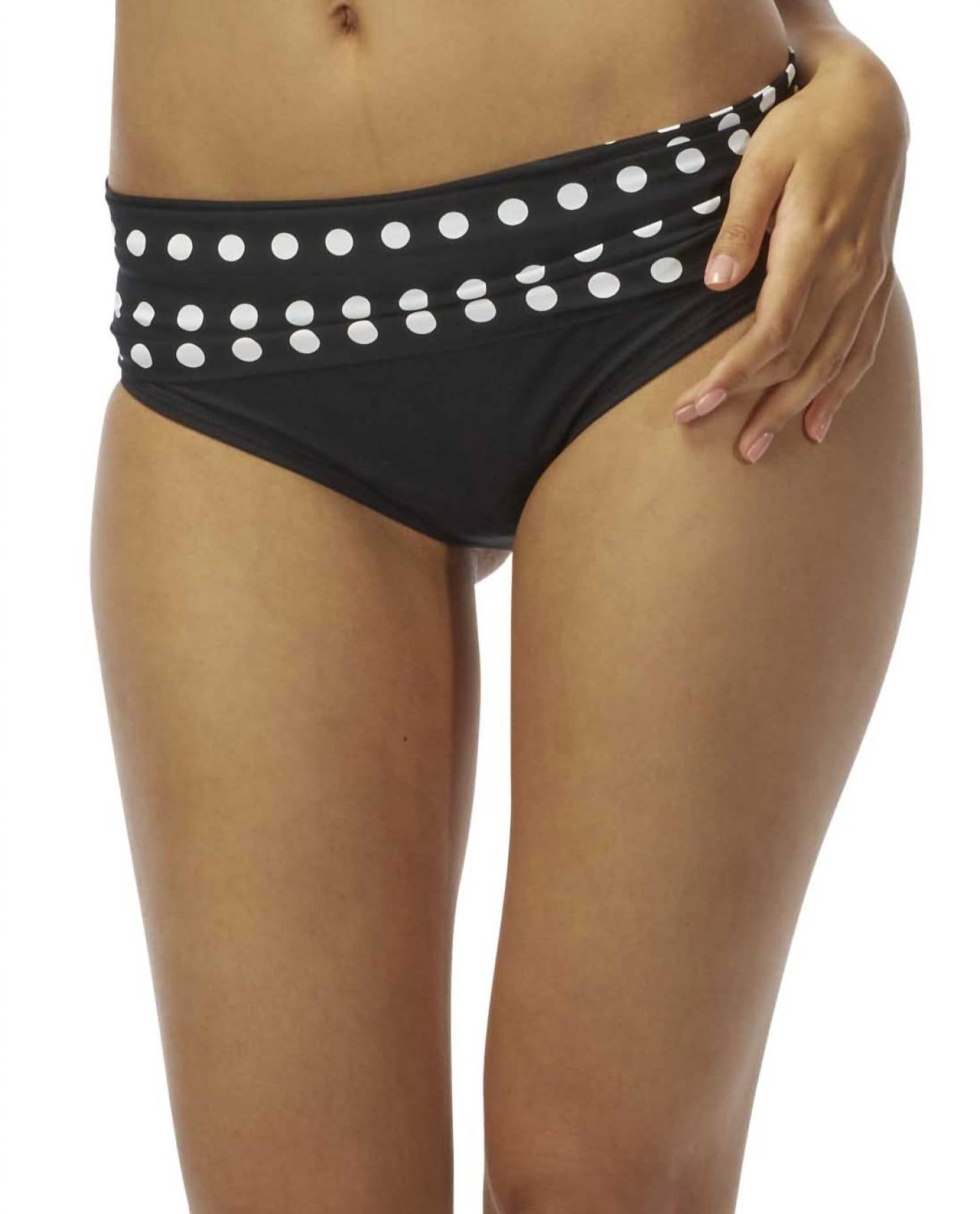 Bahamas In Control Tankini Bottom In Cor Black