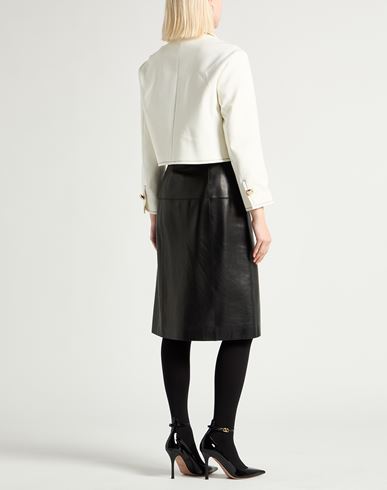 Woman Jacket Ivory Size 2 Polyester, Elastane