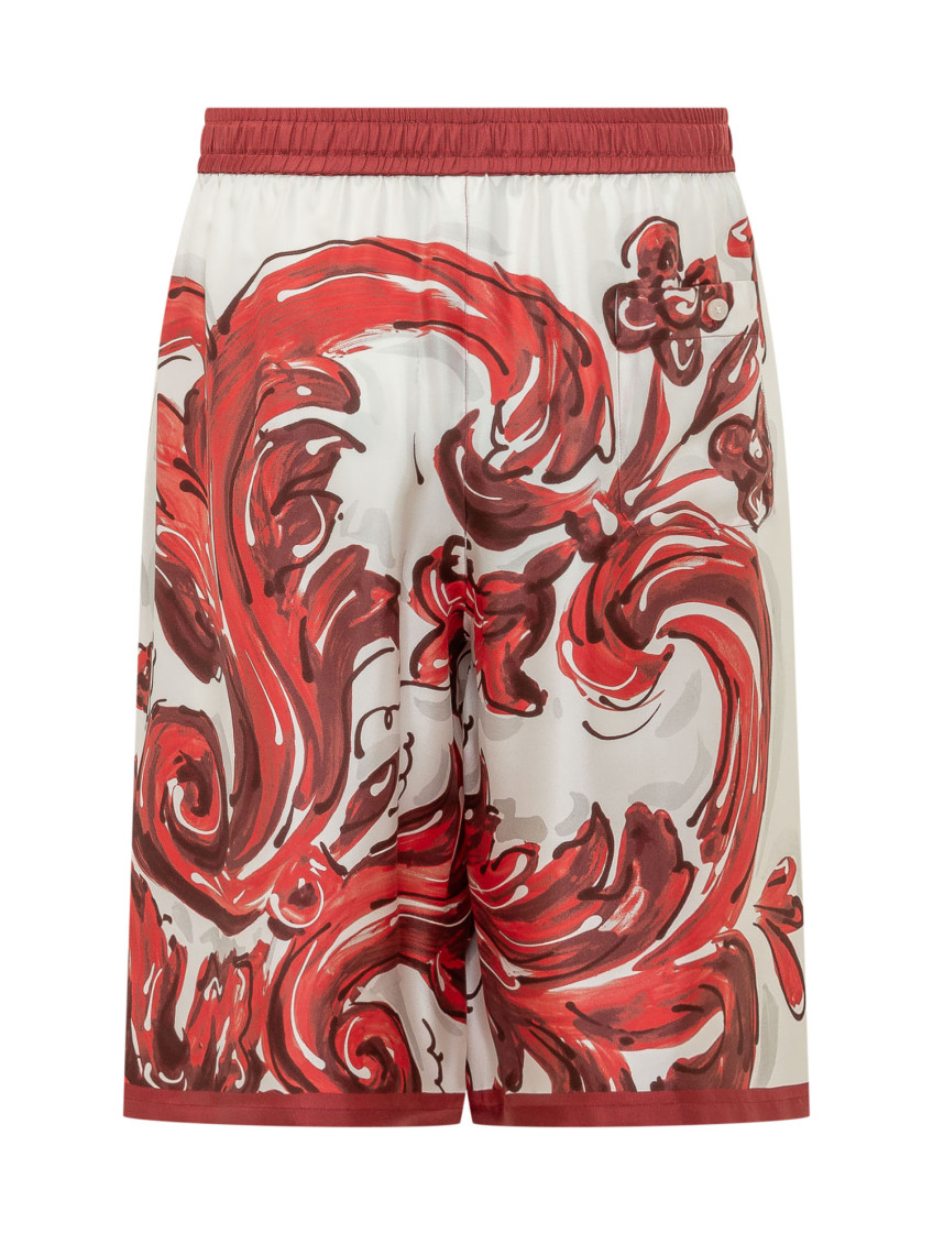 Mc Maiolica Corallo Bordeaux Shorts And Bermuda - Men