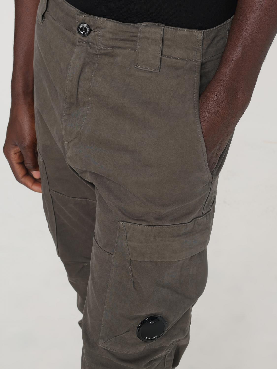 Lens tapered-leg cargo trousers - Grey