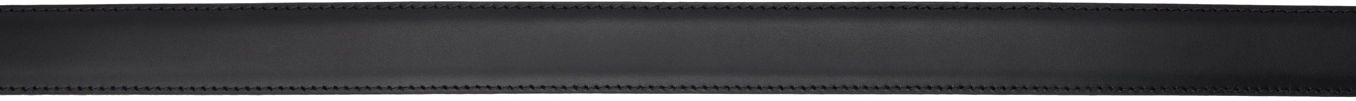 AMI Paris Black Leather Paris Paris Belt