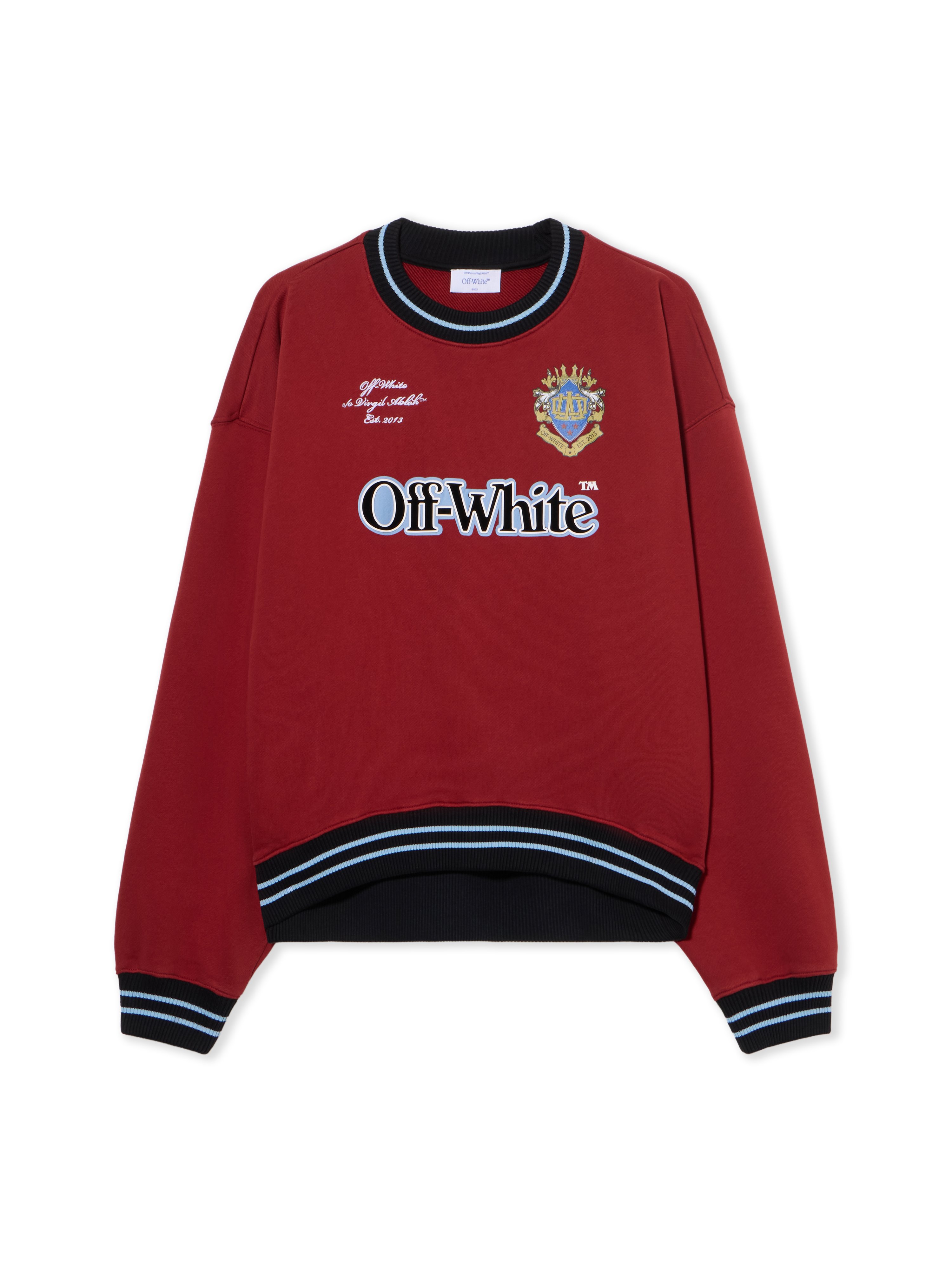 Sporty Over Crew Logo Sweatshirt - Female Sweatshirts Red Dahlia