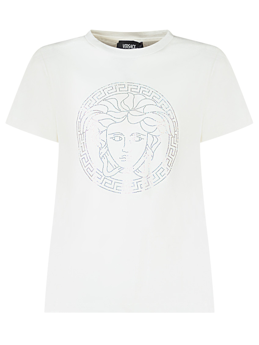 Kids White Embellished T-Shirt