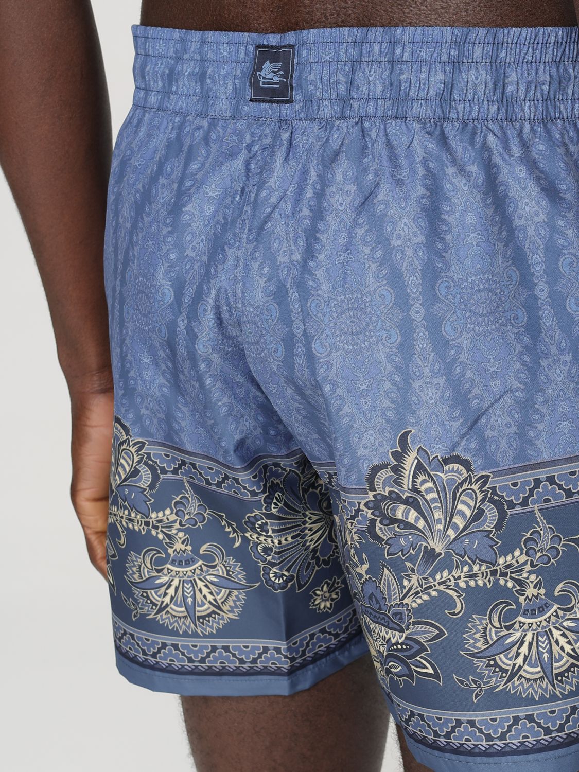 Printed swim shorts - Blue