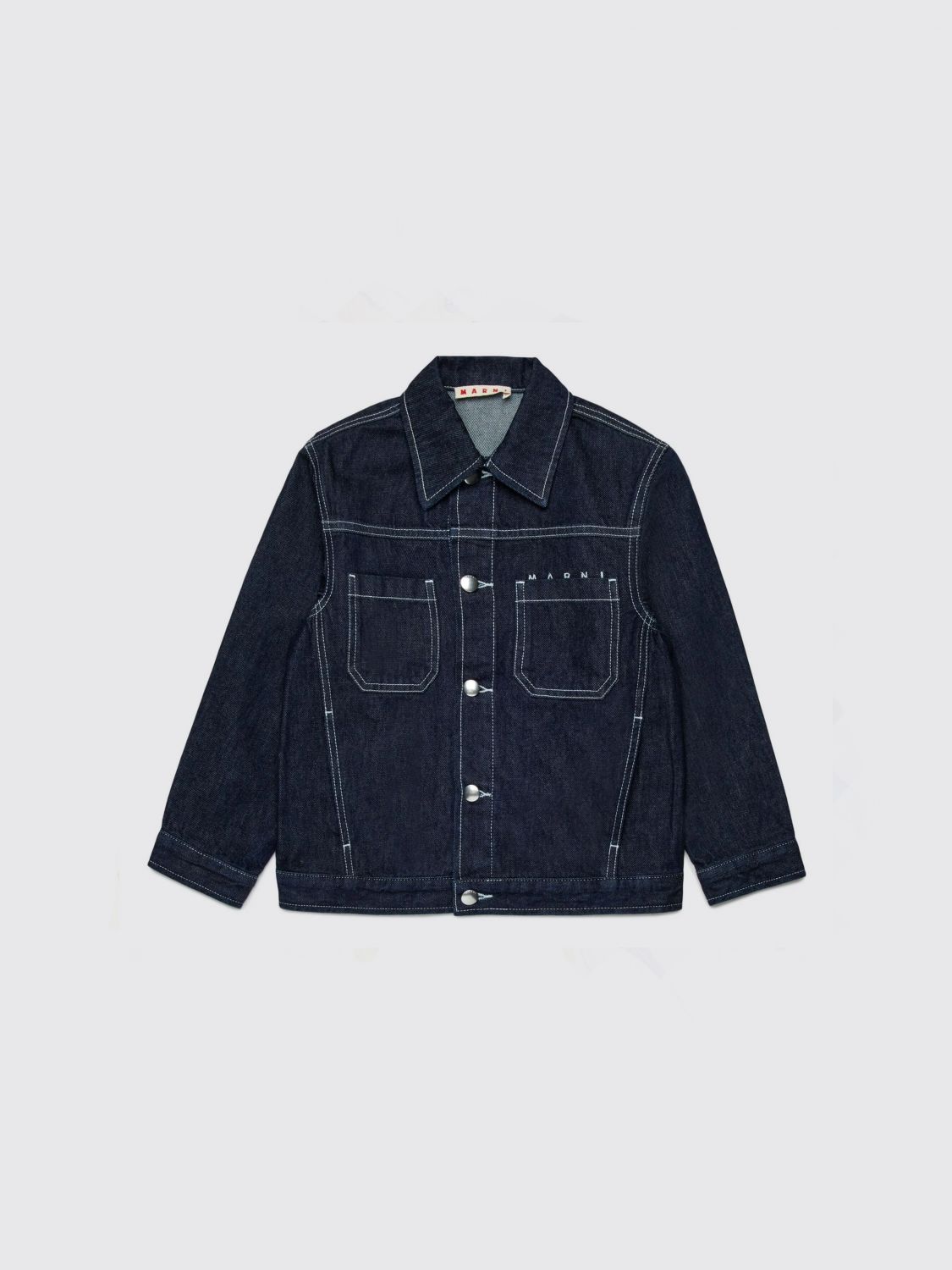Coat Kids color Blue