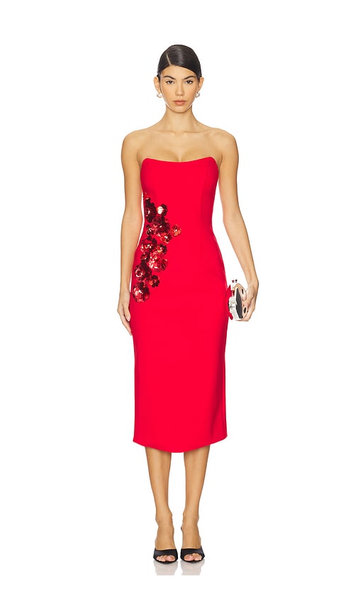 ELLIATT Yasmine Maxi Dress in Red. L. Also in M