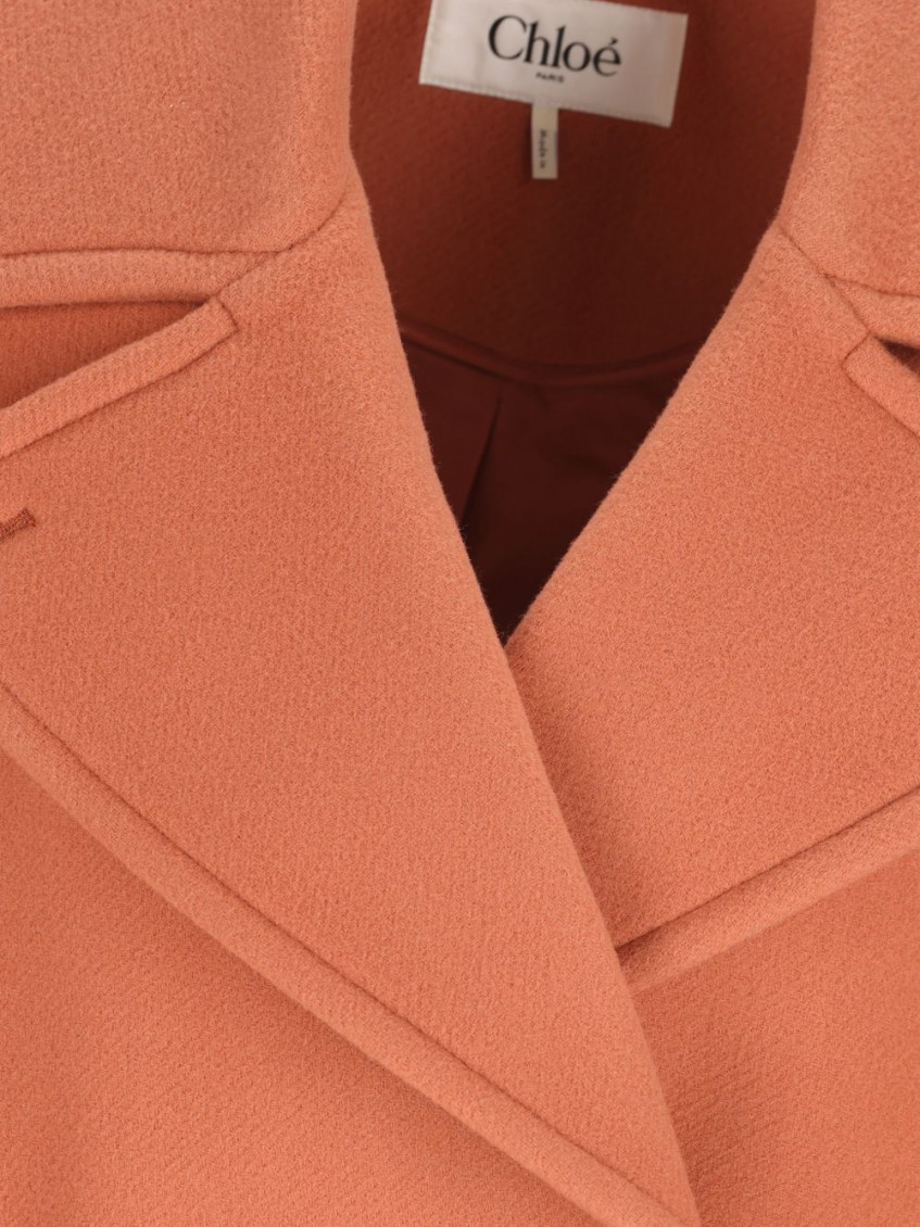 Chloé - double breasted jacket buttoned cuffs pockets lape