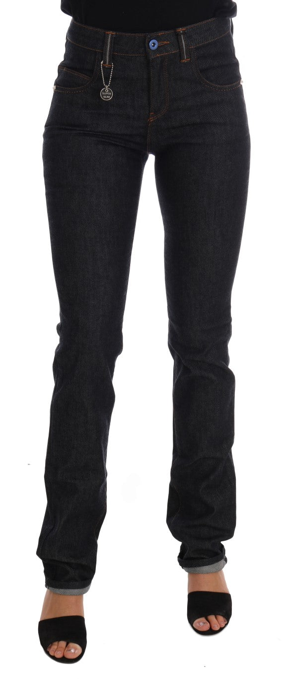 Cotton Stretch Slim Fit Jeans — Black