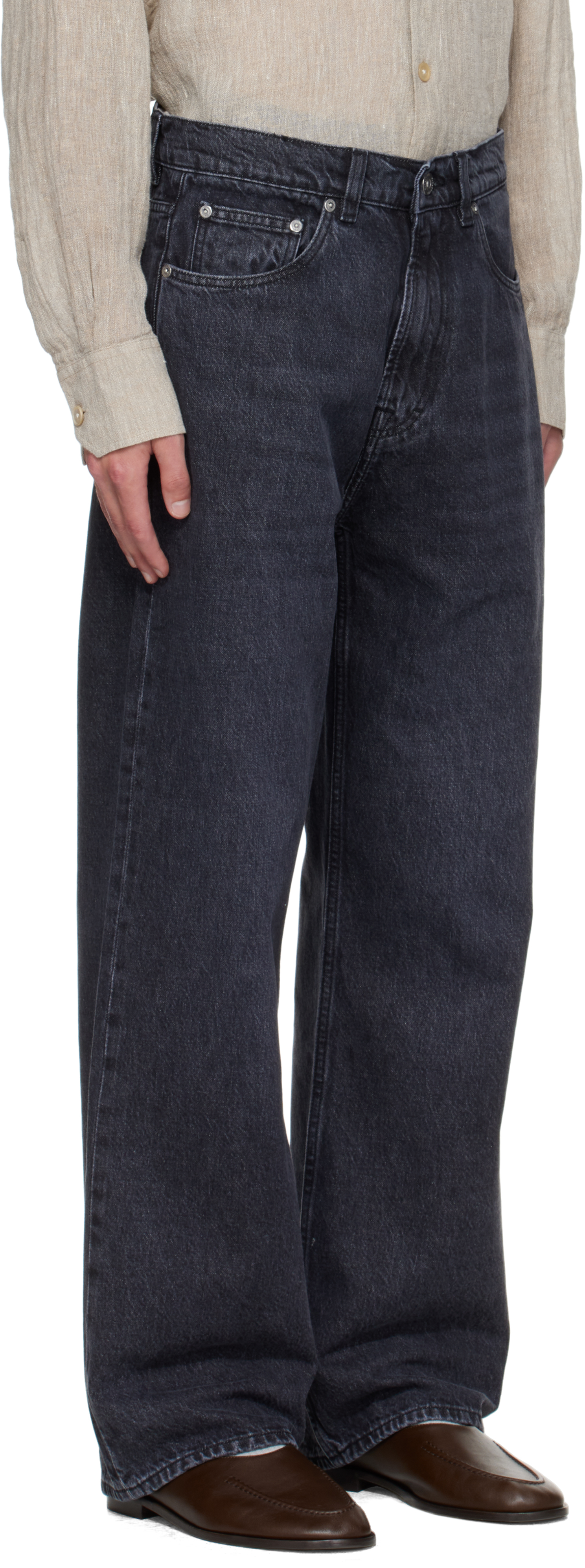 Gray Third Cut Jeans