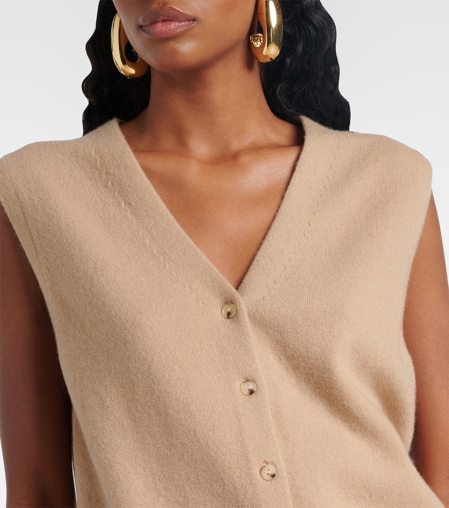 Wool and cashmere-blend vest