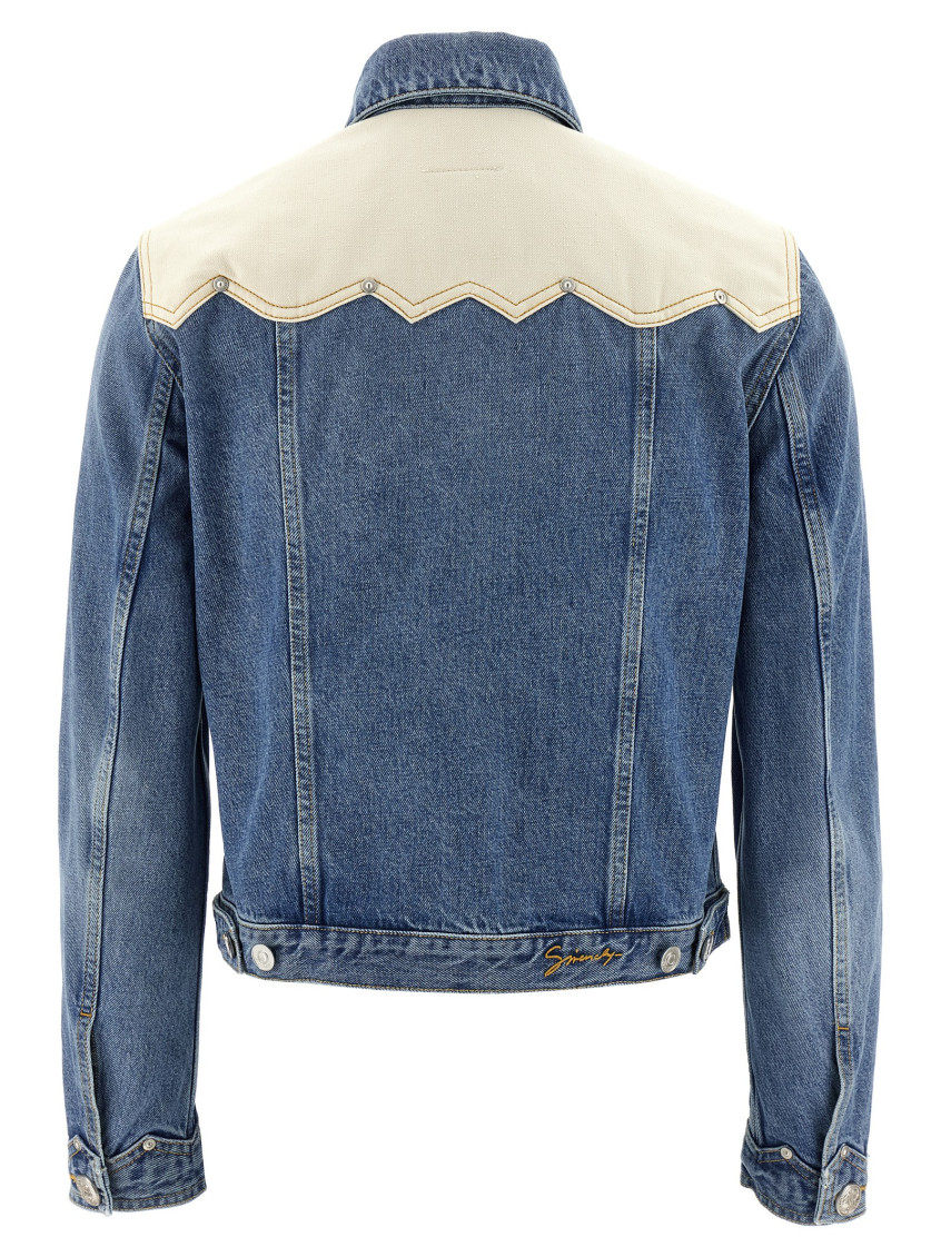 Givenchy - Denim Jacket Casual Jackets And Parka Blue