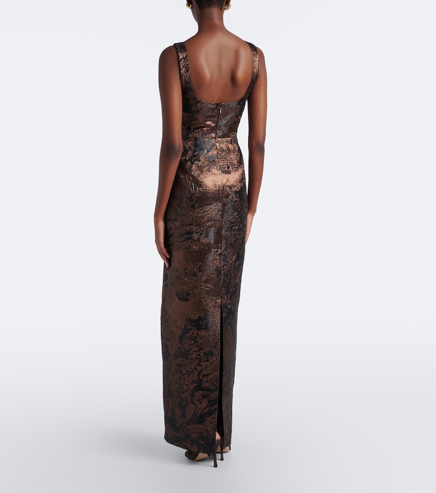 Viella jacquard gown