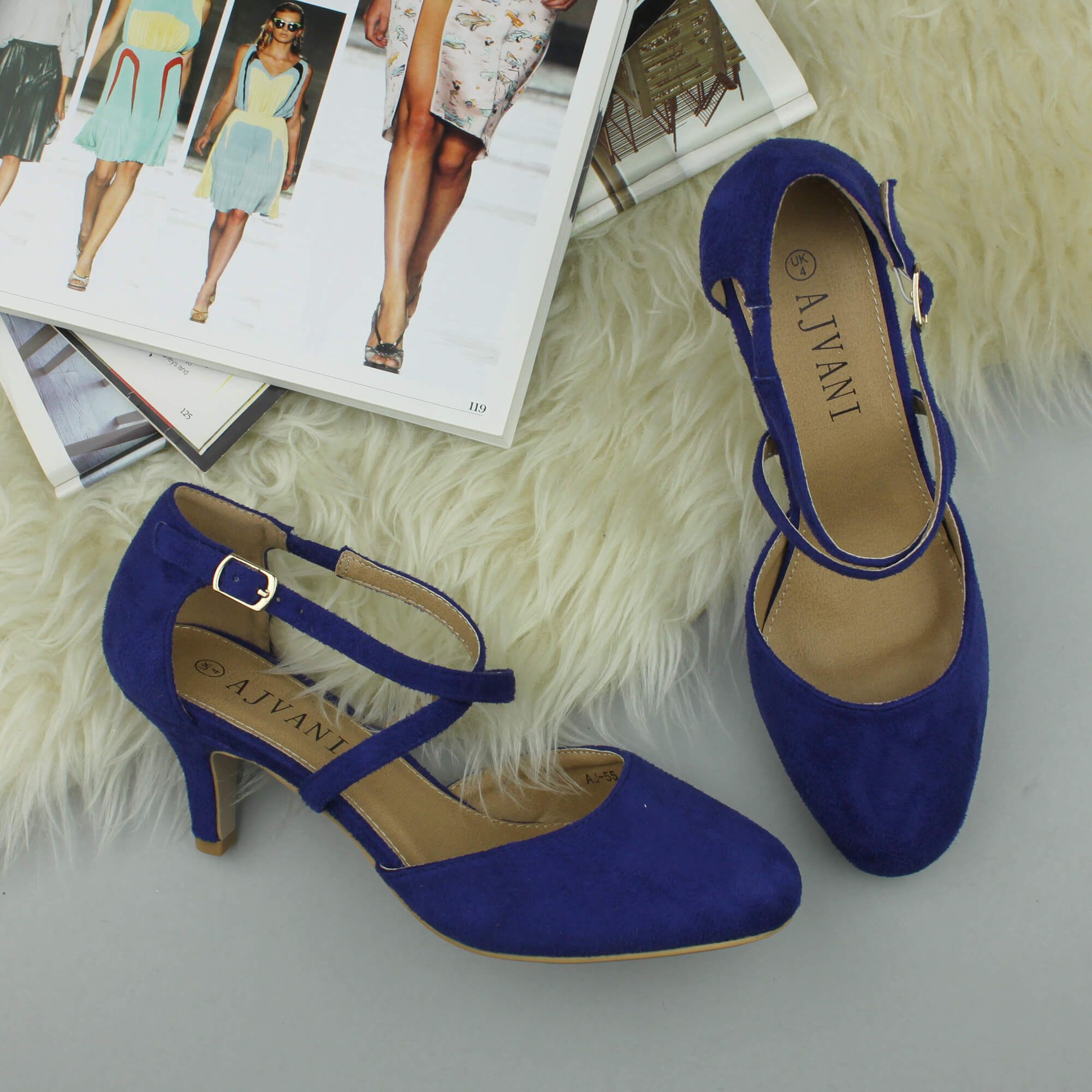 High  Heel Crossed Straps  2 Part Heels