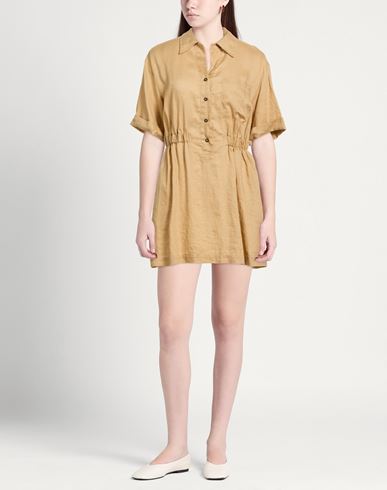 Woman Mini dress Sand Size 4 Linen