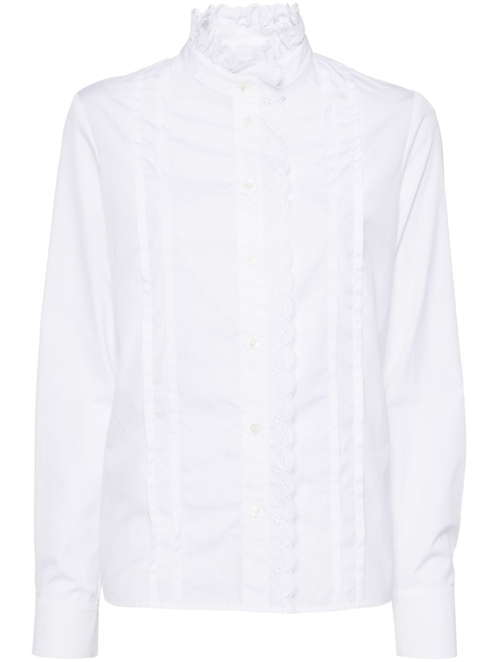 Craft embroidery blouse - White