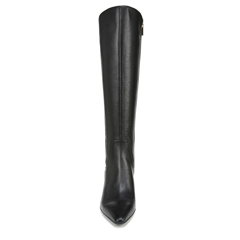 Deesha Narrow Calf Knee High Boots, Black Leather
