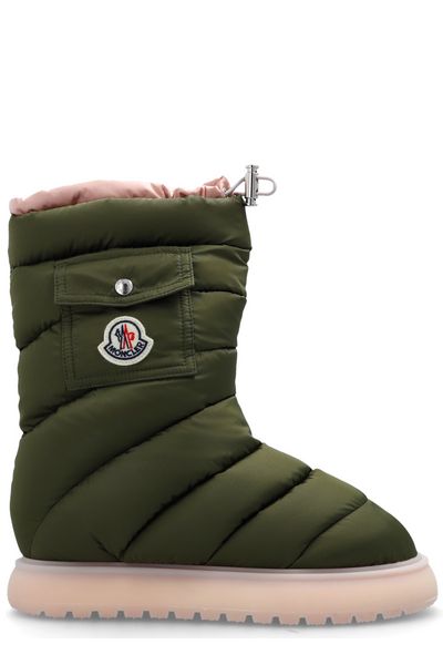 Moncler Logo Patch Puffer Boots