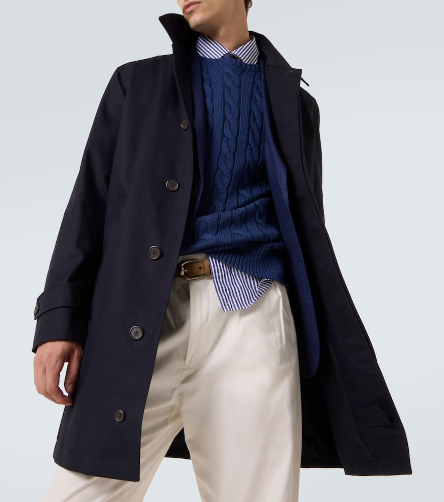 Cotton twill car coat