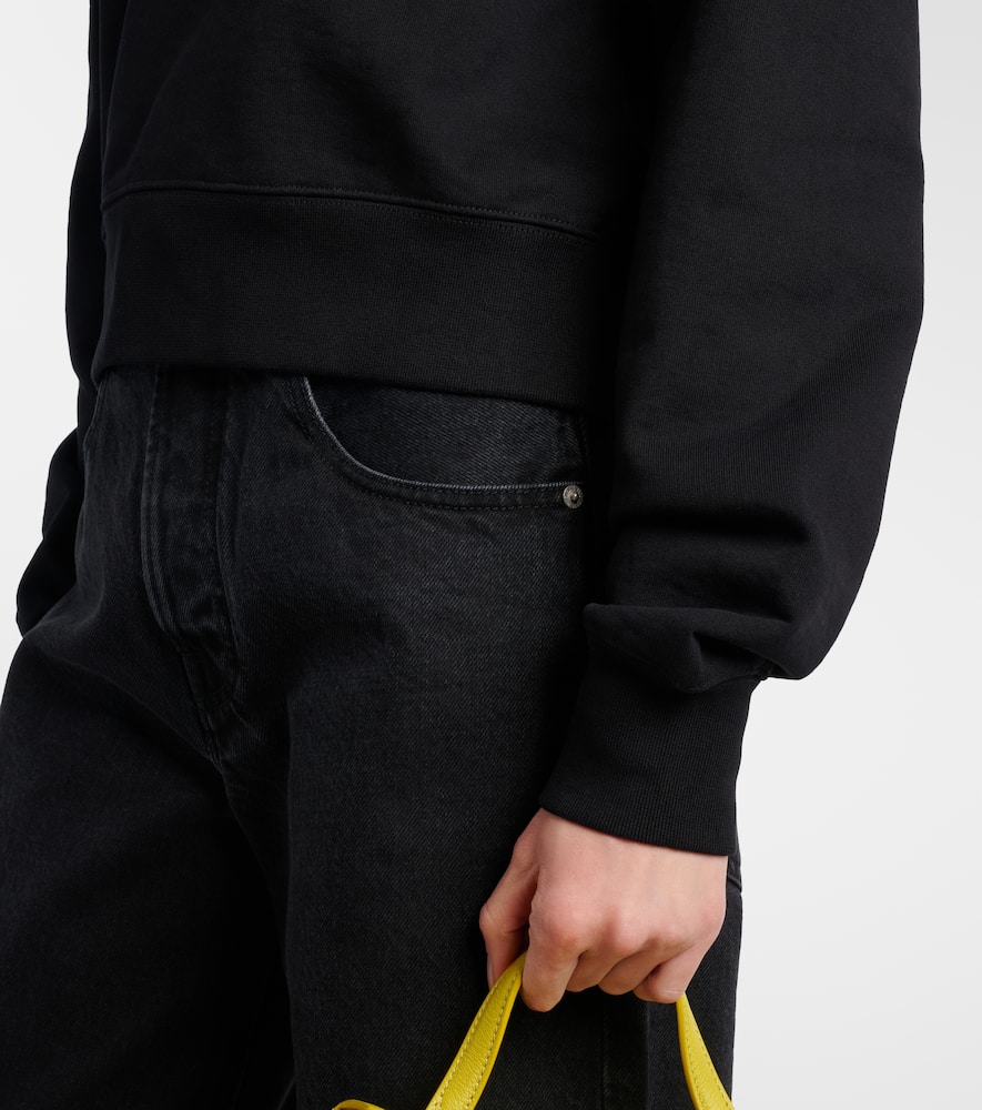 Logo cotton jersey hoodie
