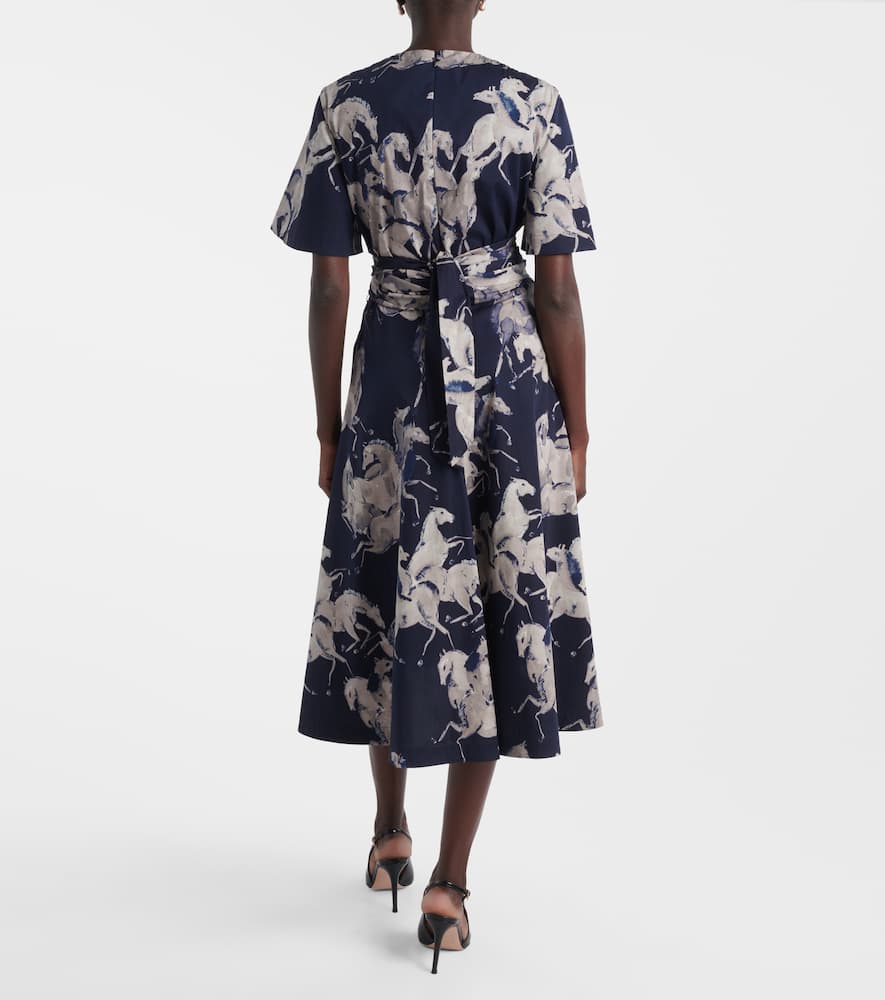 Kirsty printed cotton-blend wrap dress