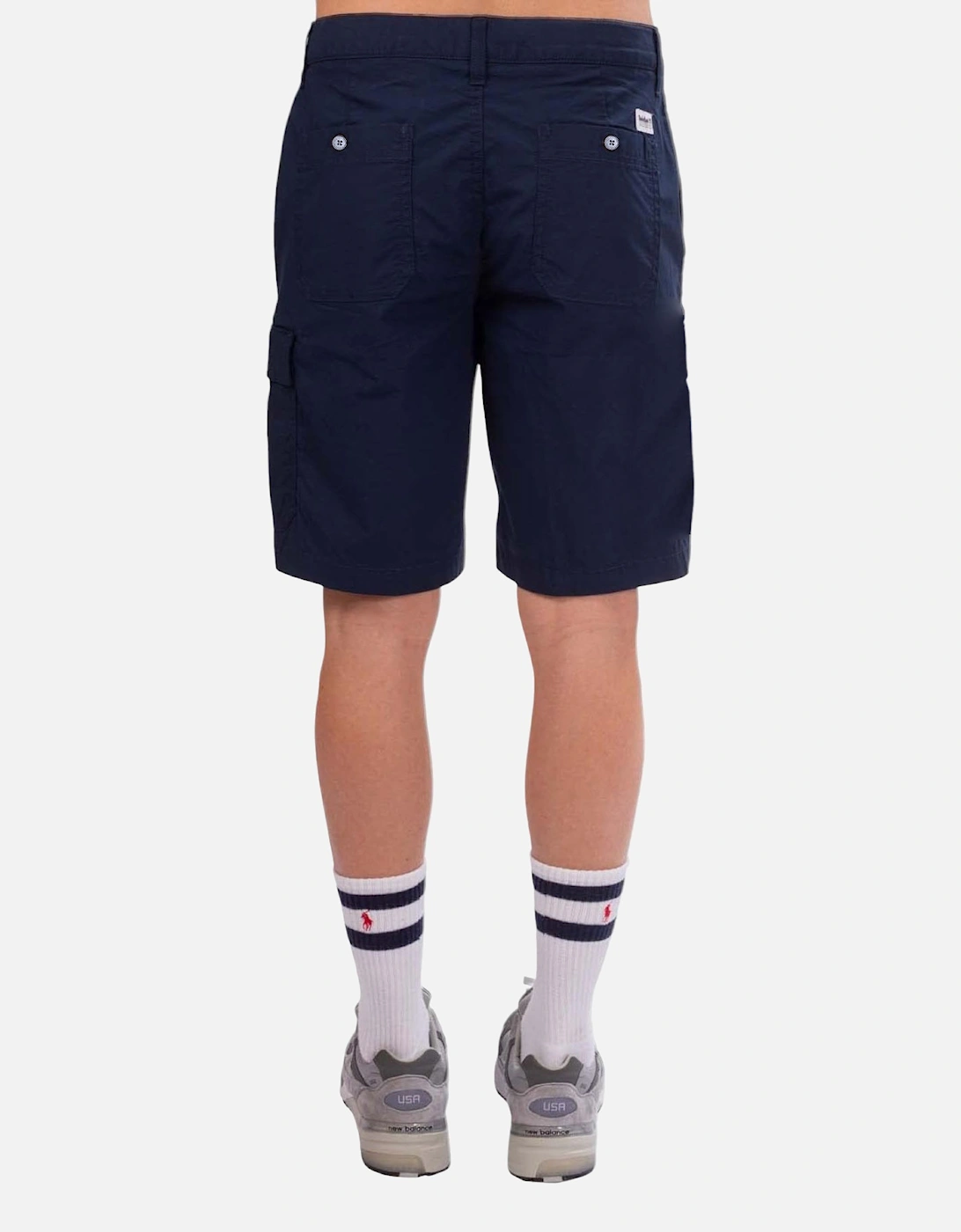 Men's TIMBERLAND Mens Cargo Shorts Summer Casual Quick Dry Waistband Beach Shorts - Navy
