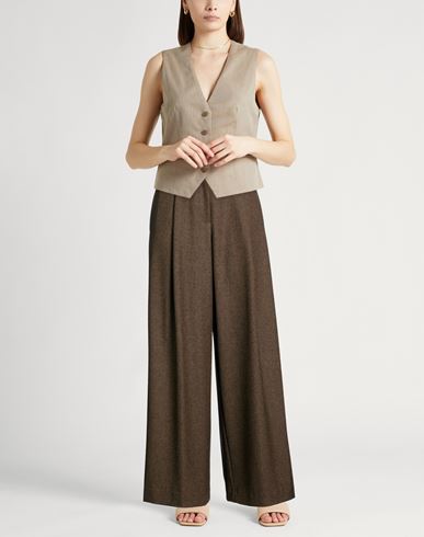 Woman Pants Chocolate brown Size 4 Polyester, Viscose, Elastane