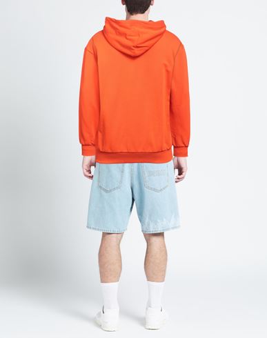 Man Sweatshirt Orange Size XS Cotton
