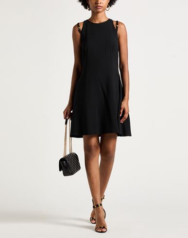 Woman Mini dress Black Size 10 Acetate, Viscose
