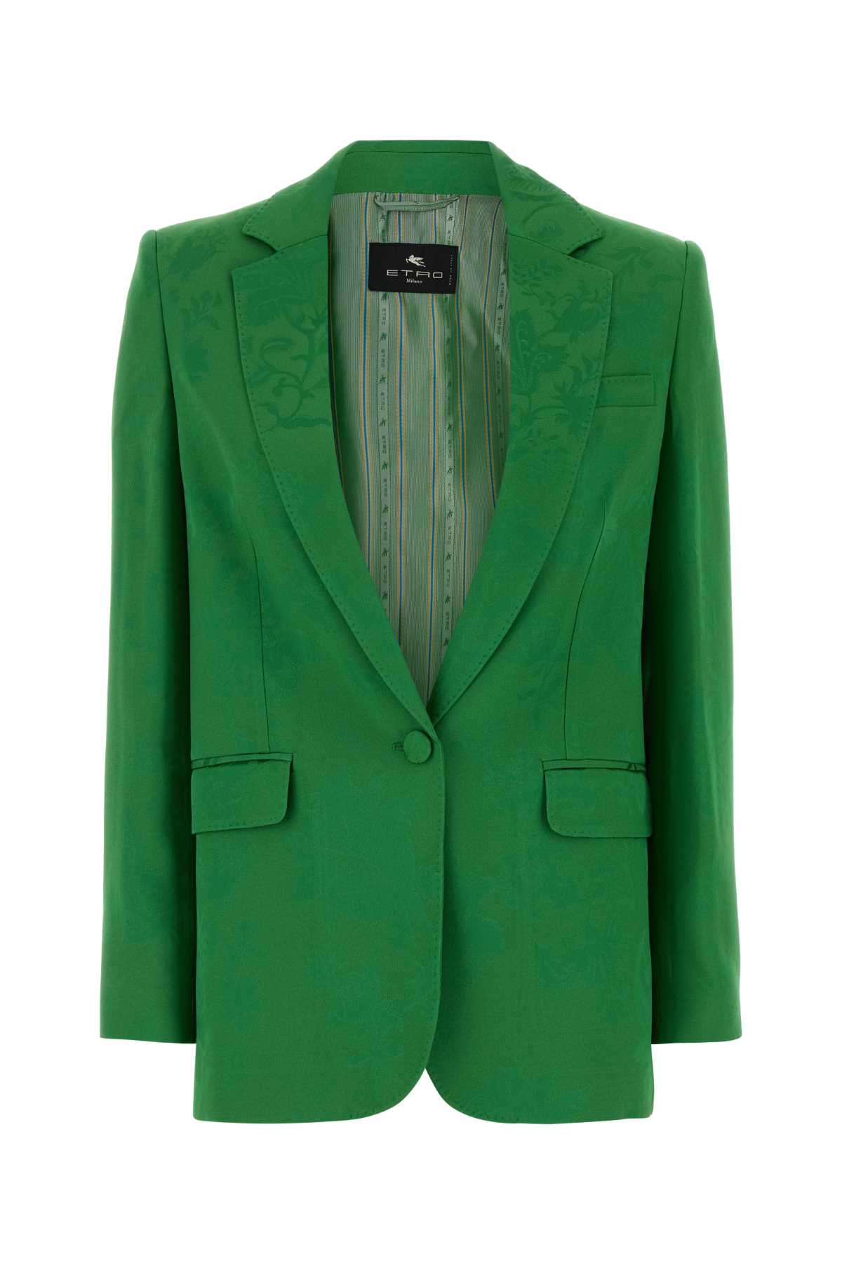Etro - floral print double breasted outerwear