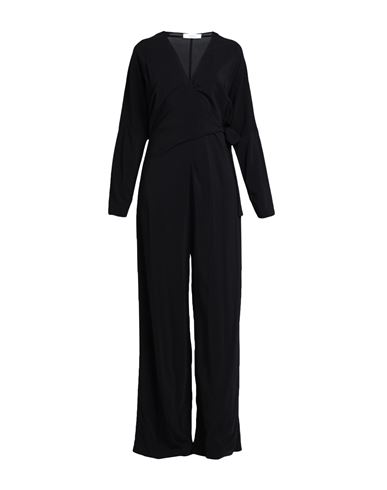 Woman Jumpsuit Black Size 8 Viscose, Elastane