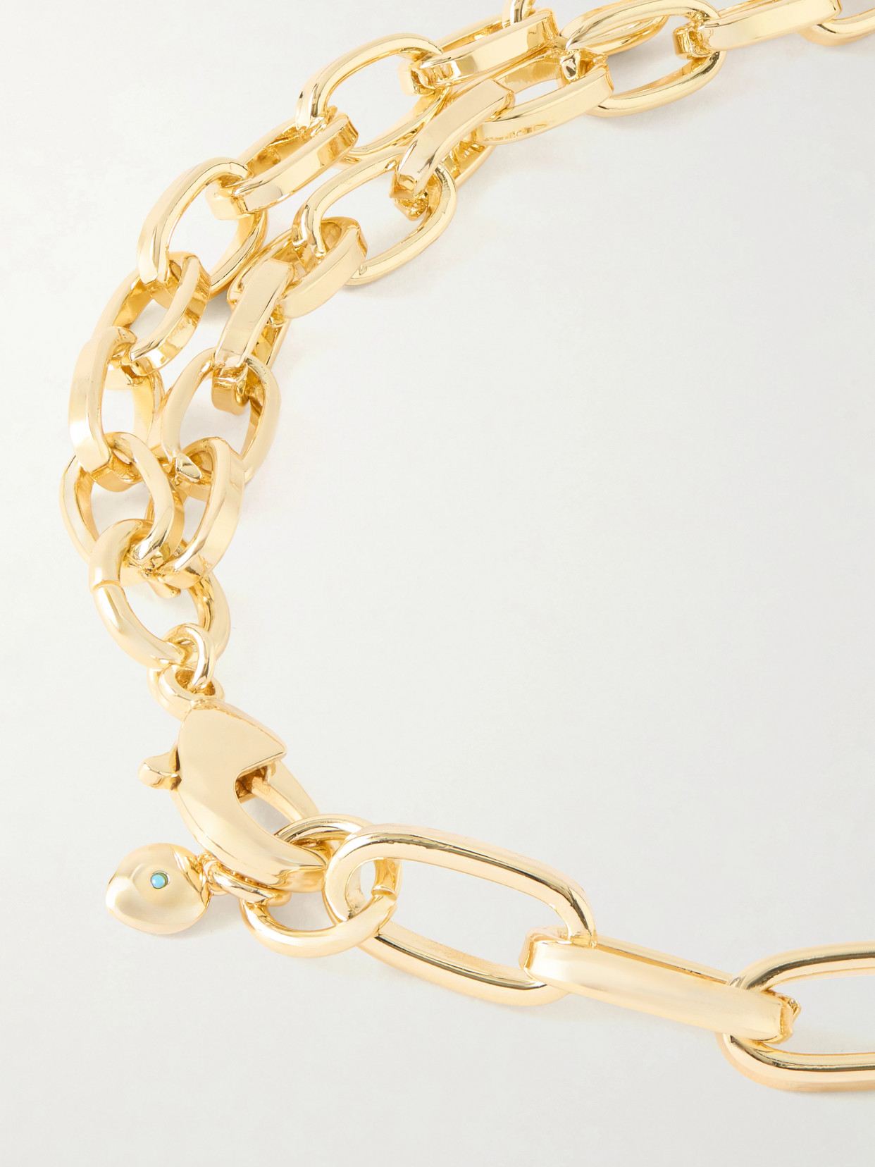 The Paperclip Gold-tone Necklace - One size