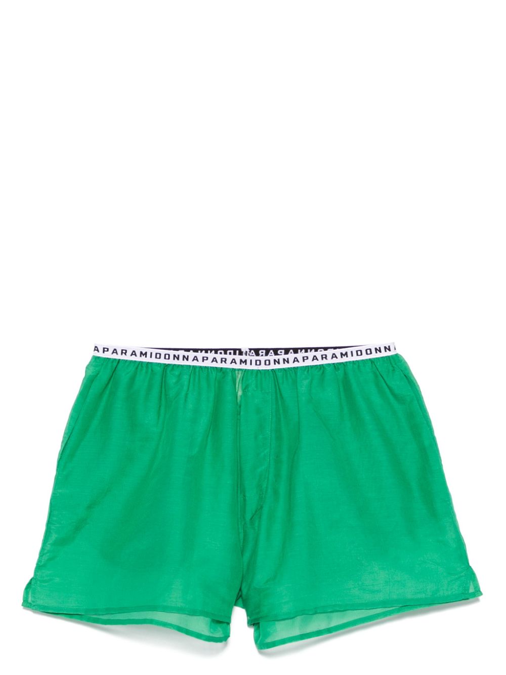 Silk beach shorts - Green