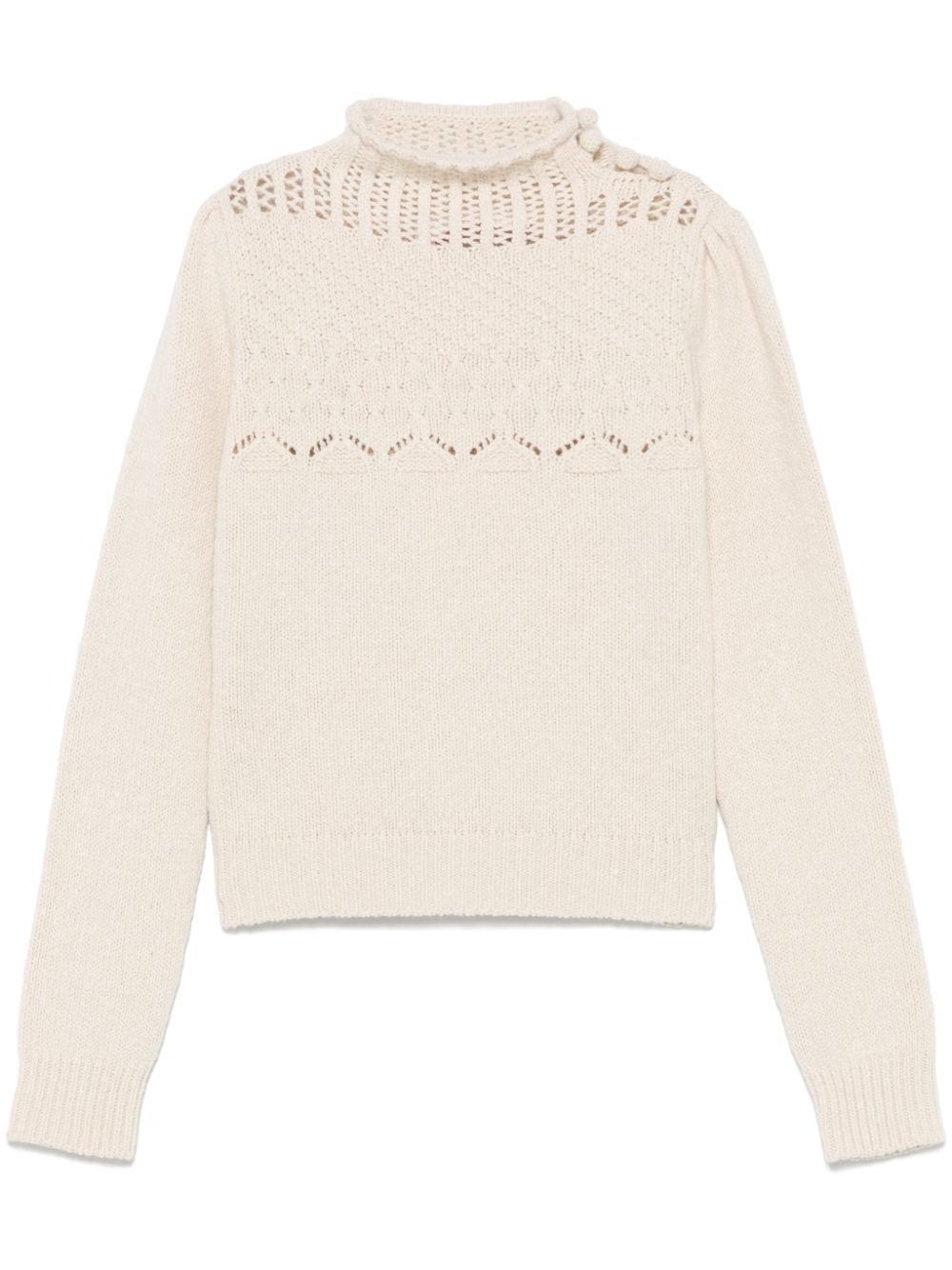 Open-knit sweater - Neutrals