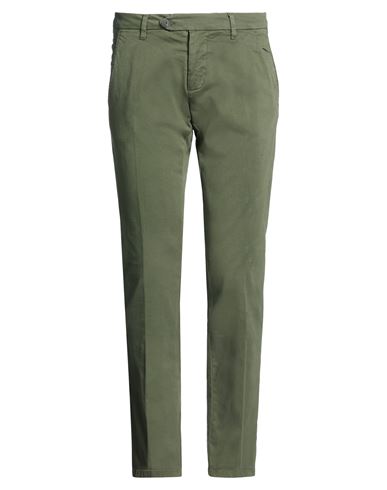 Roÿ Roger's Man Pants Military green Size 30 Cotton, Elastane