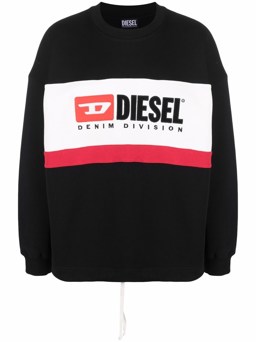 Logo-print crew neck sweatshirt - Black