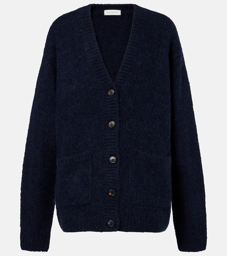 Alpaca and wool-blend cardigan